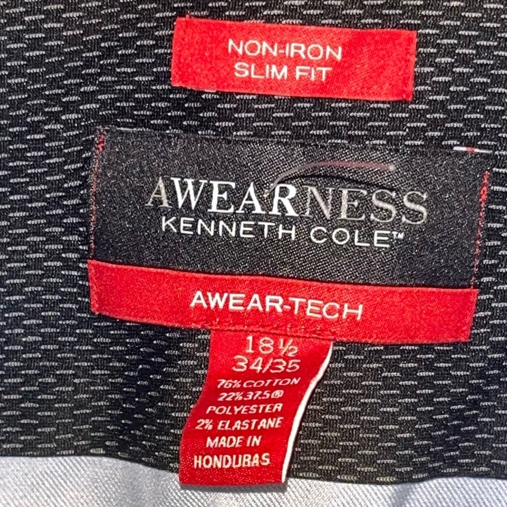 SALE!! $15 Kenneth‎ Cole Casual Mens Stretch Shirt - Picture 4 of 8
